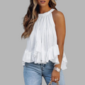 Karianne Textured Ruffle Blouse