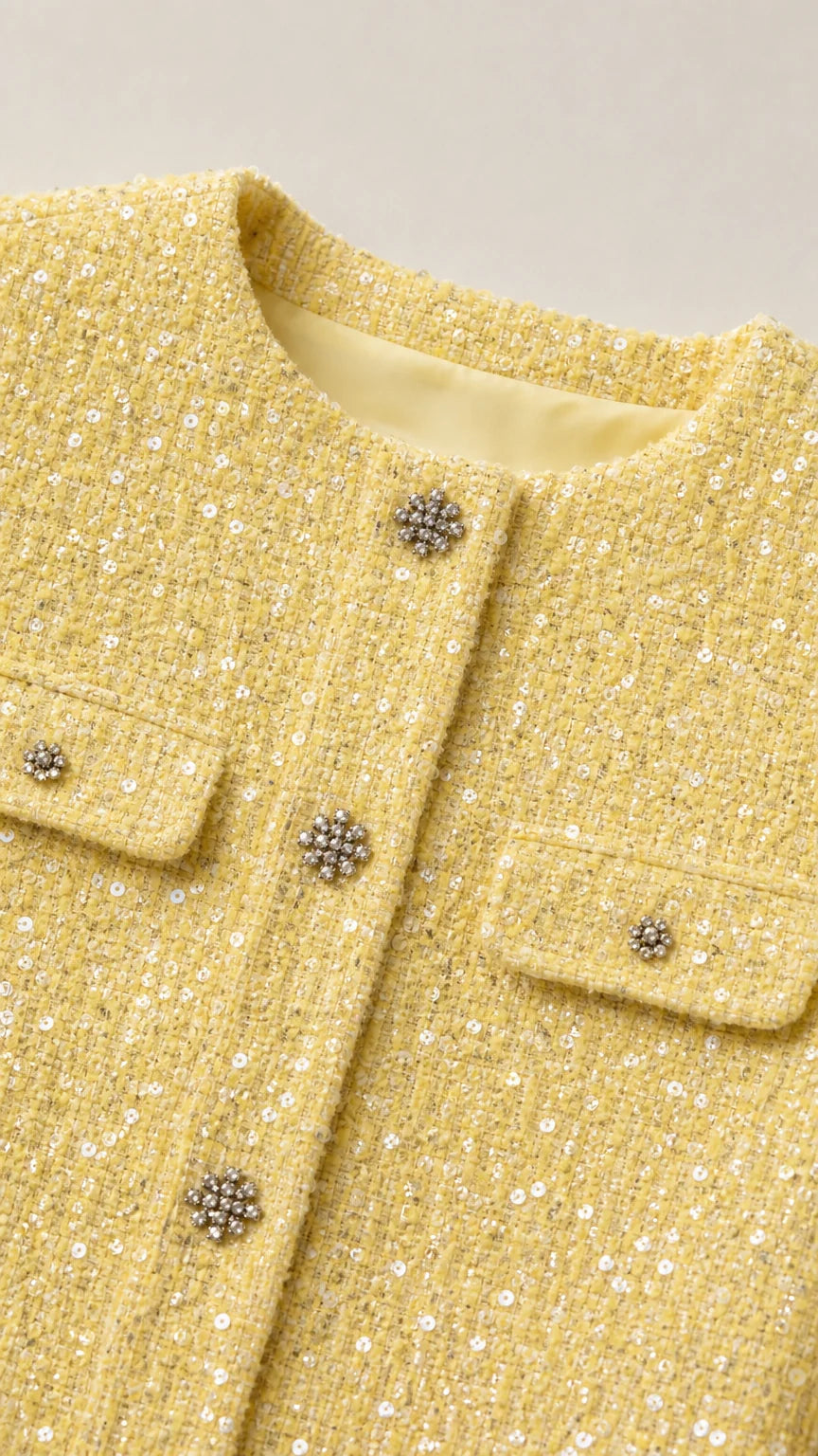Coco Tweed Crop Jacket & Mini Skirt Set