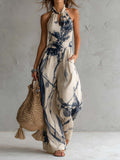 Daniela Print Wide-Leg Jumpsuit