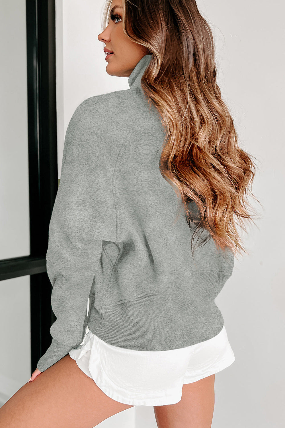 Tamsin Thumb-Hole Zip Sweatshirt