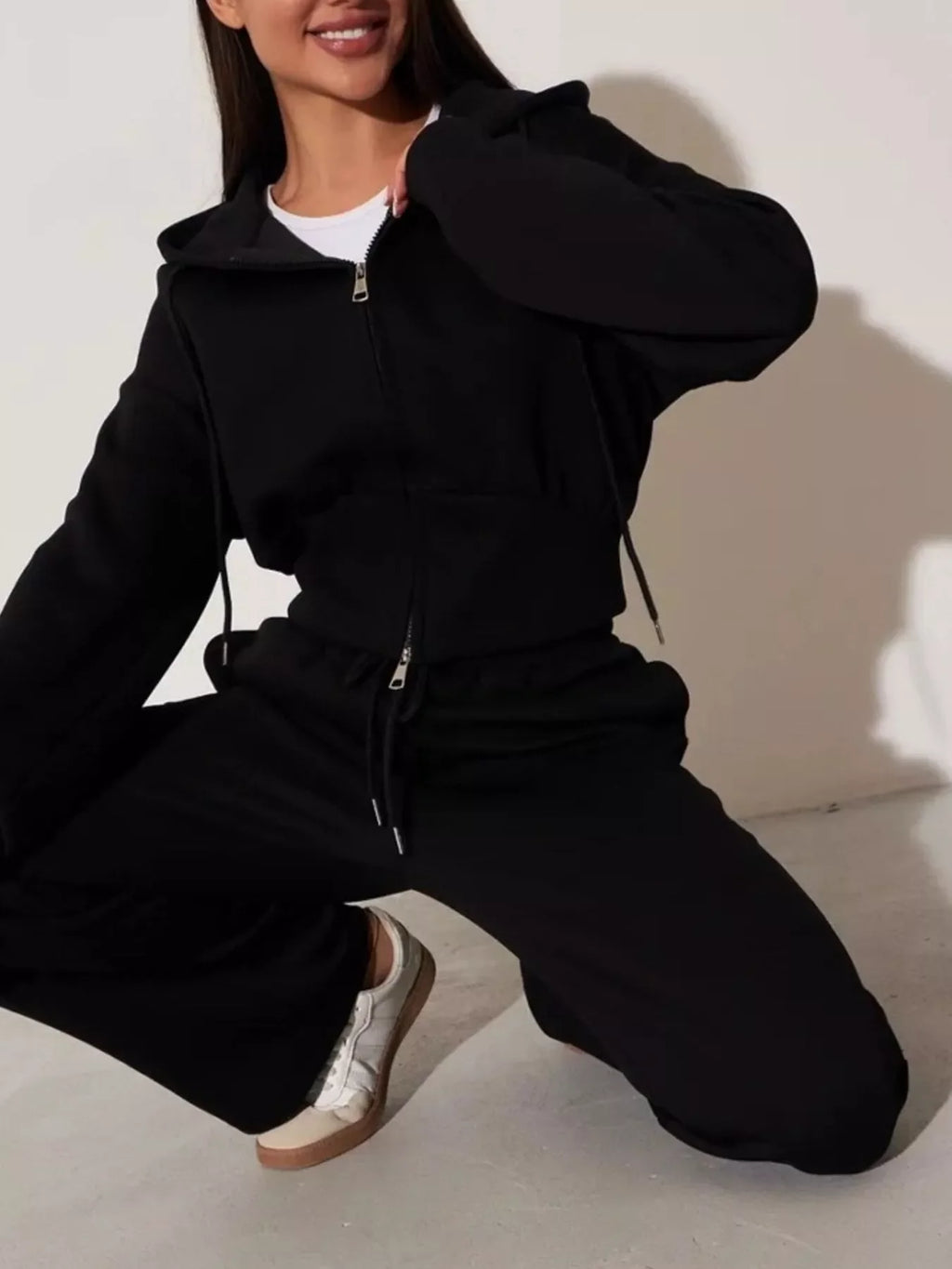 Xandra Hoodie & Wide-Leg Trouser Set