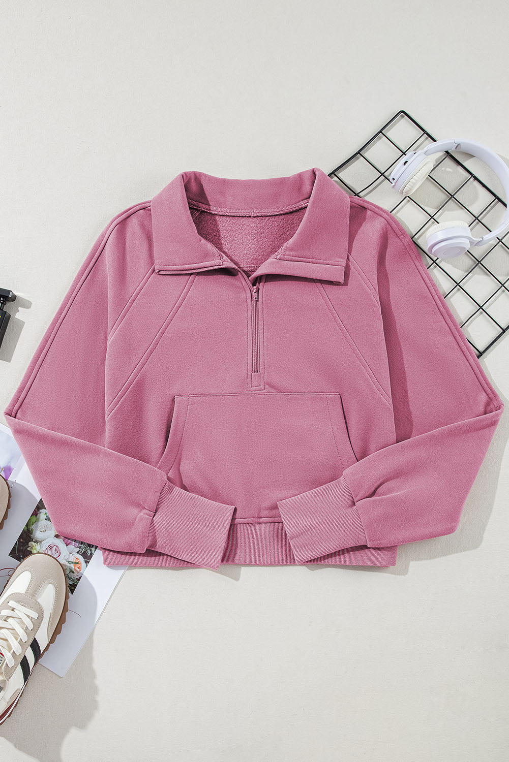 Tamsin Thumb-Hole Zip Sweatshirt