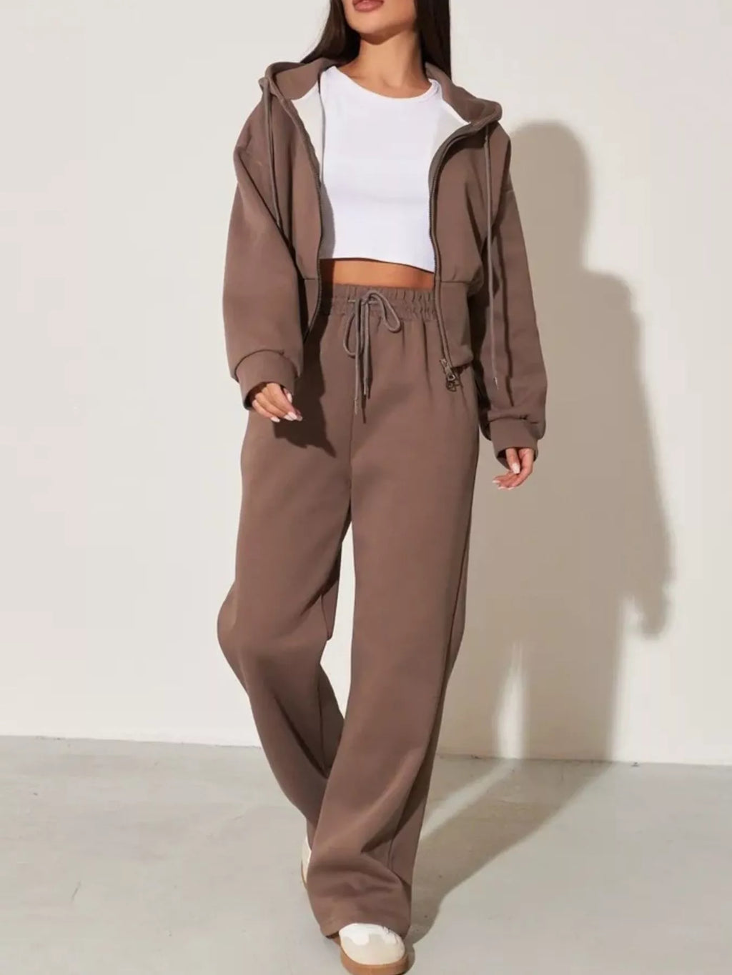 Xandra Hoodie & Wide-Leg Trouser Set