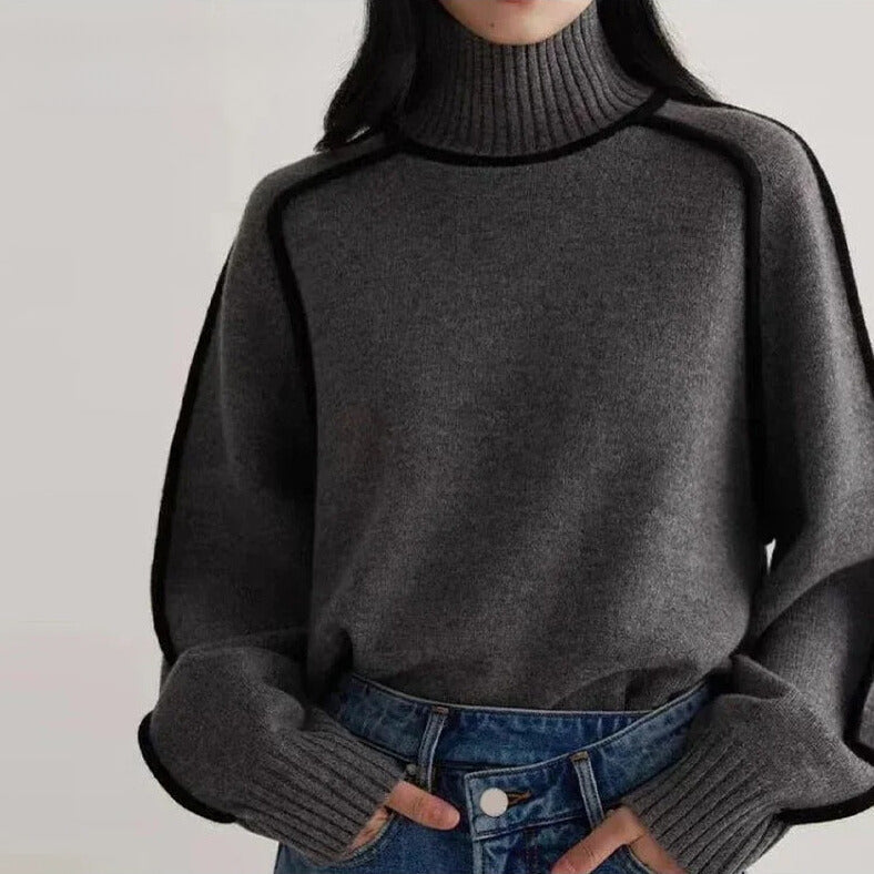 Astrid Ribbed Turtleneck Sweater