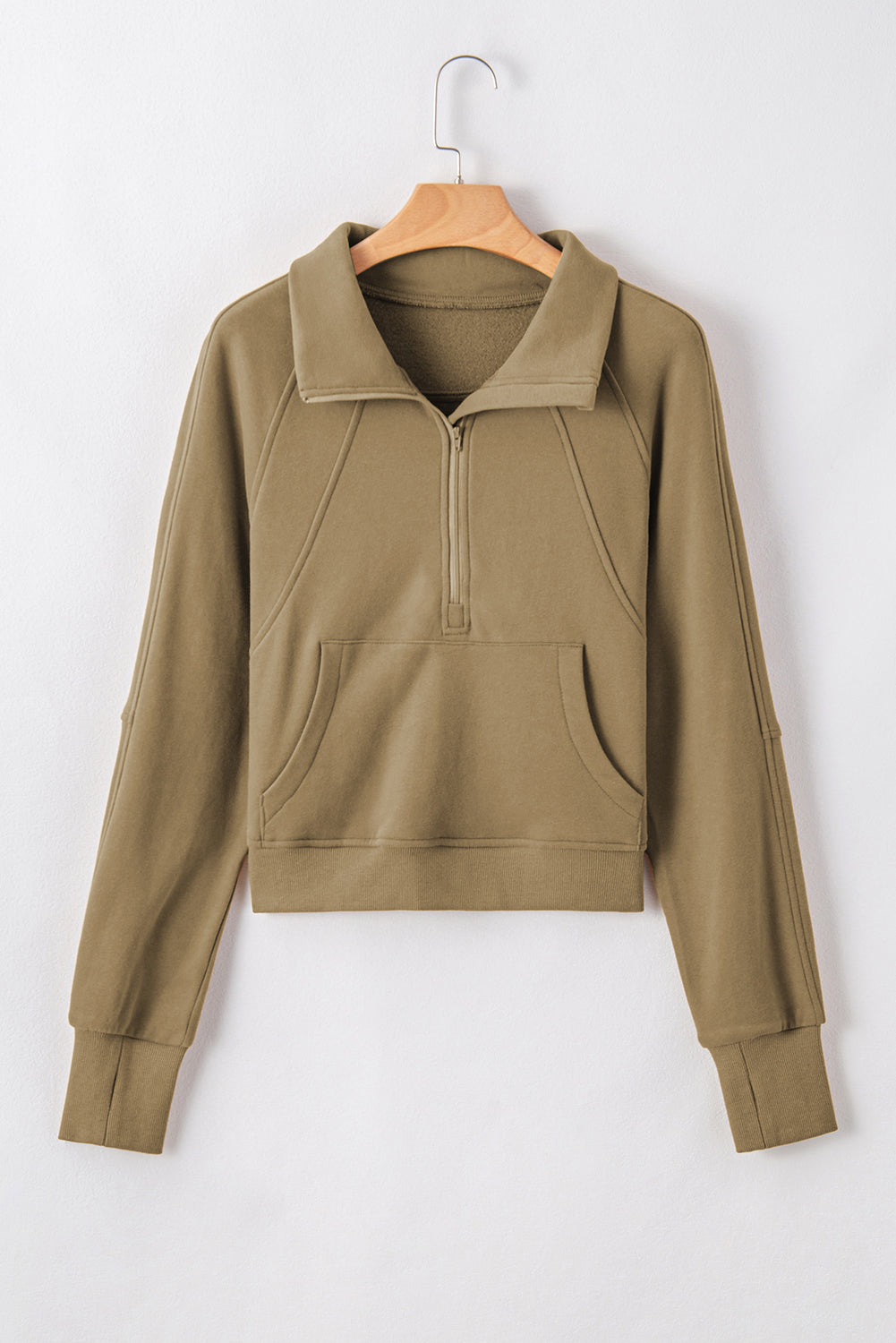 Tamsin Thumb-Hole Zip Sweatshirt