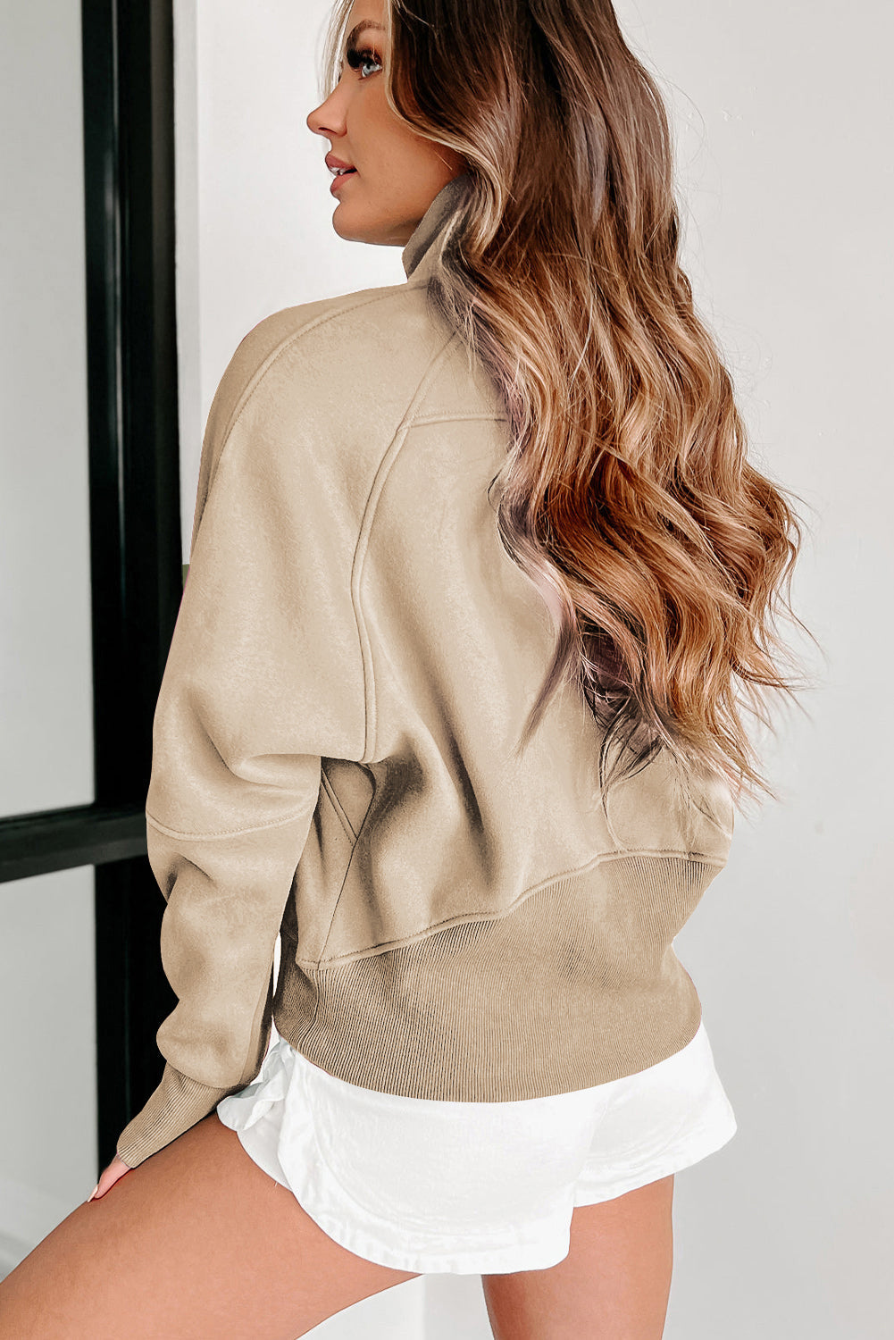 Tamsin Thumb-Hole Zip Sweatshirt