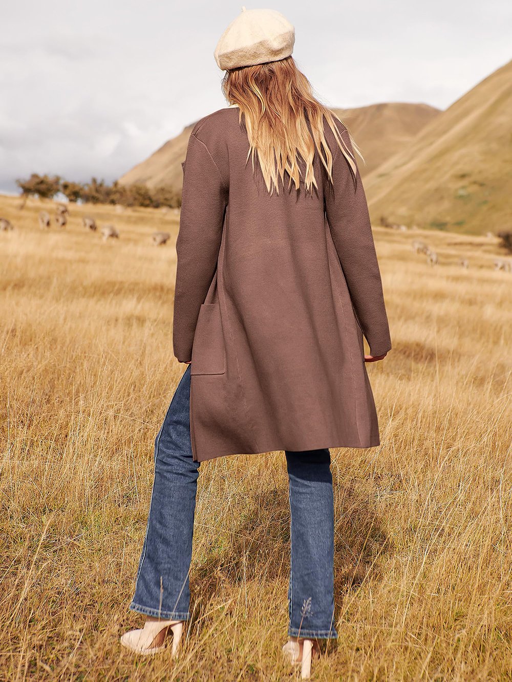 Noa Lapel Longline Coatigan