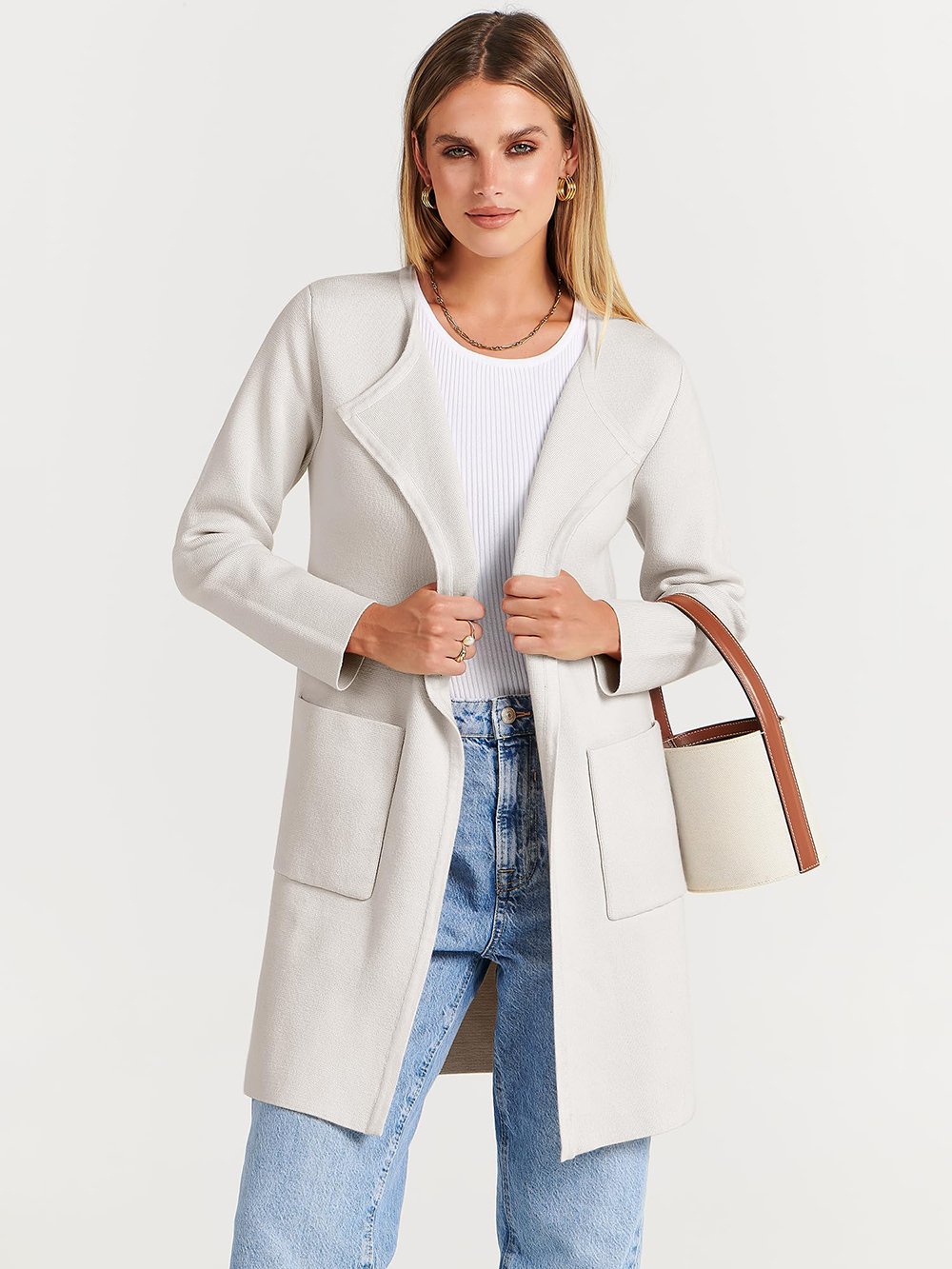 Noa Lapel Longline Coatigan