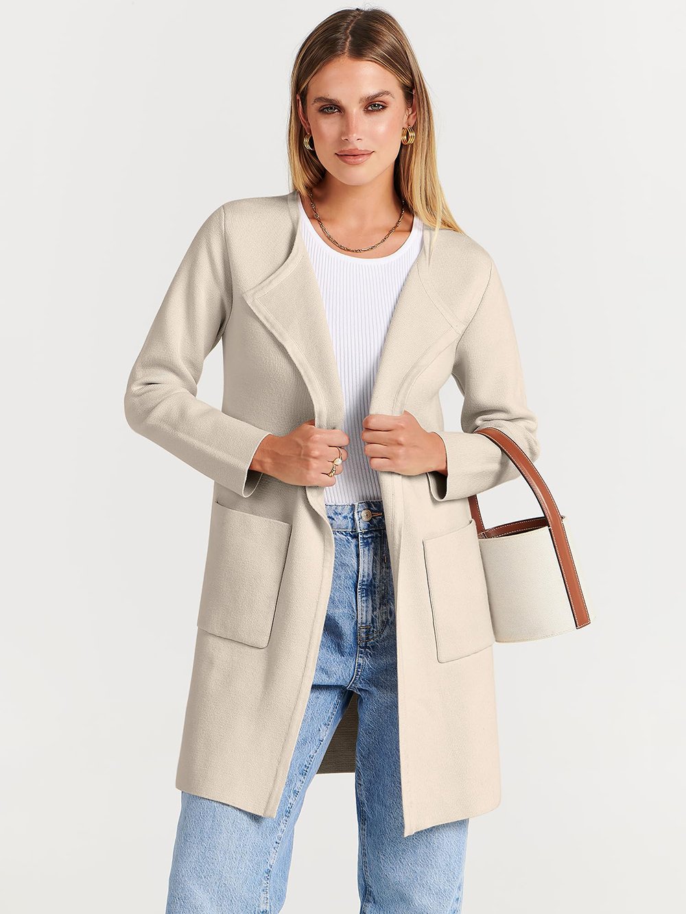 Noa Lapel Longline Coatigan