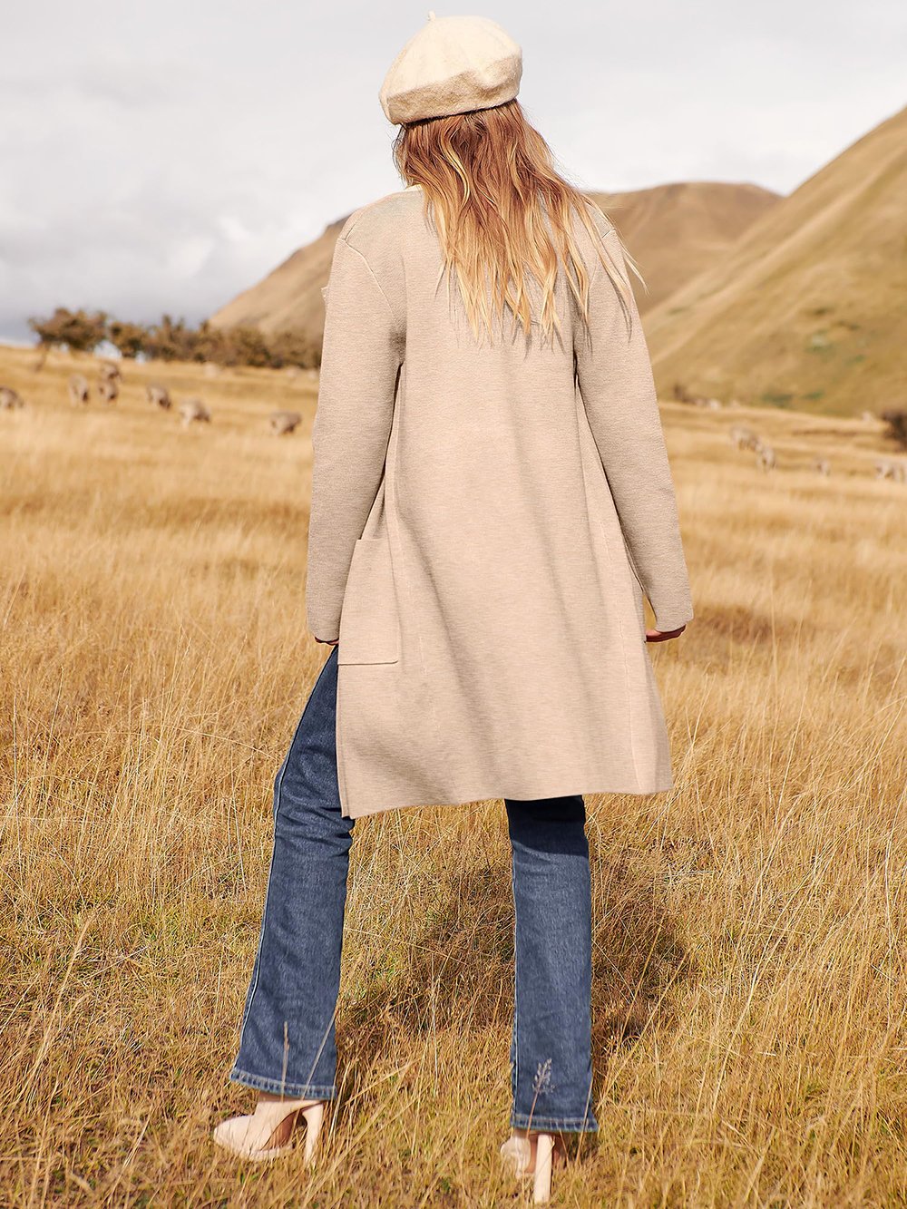 Noa Lapel Longline Coatigan