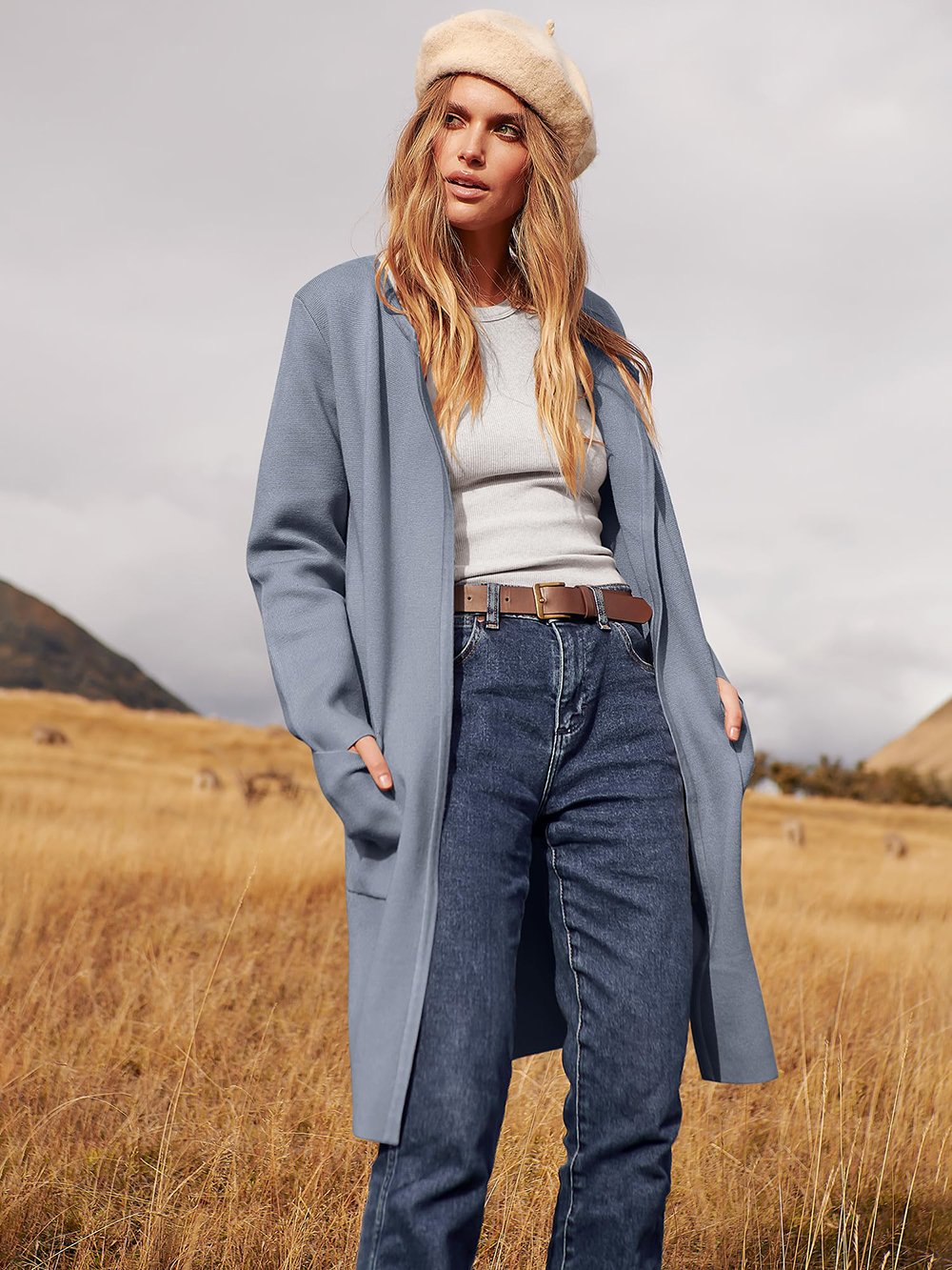Noa Lapel Longline Coatigan