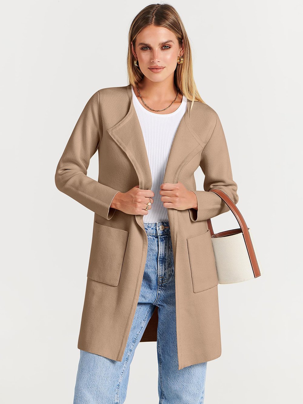Noa Lapel Longline Coatigan
