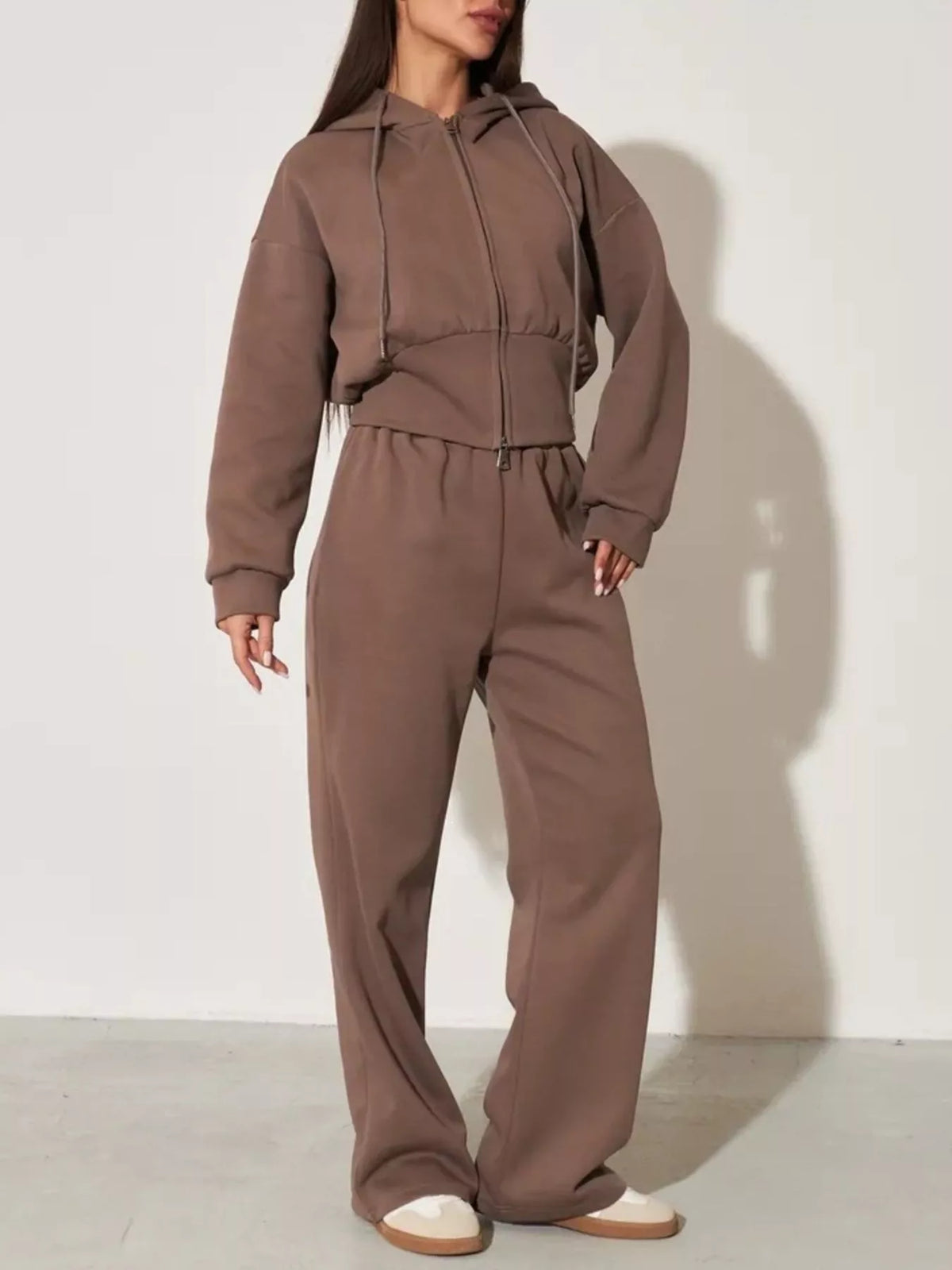 Xandra Hoodie & Wide-Leg Trouser Set