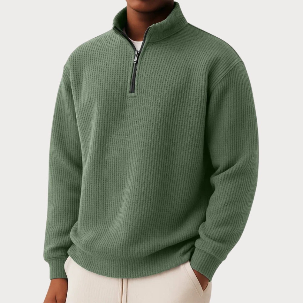Dario Everyday Zip-Front Pullover