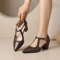 Brielle Braided T-Bar Heels