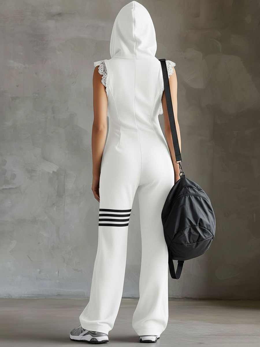 Giada Retro Striped Hoodie Set