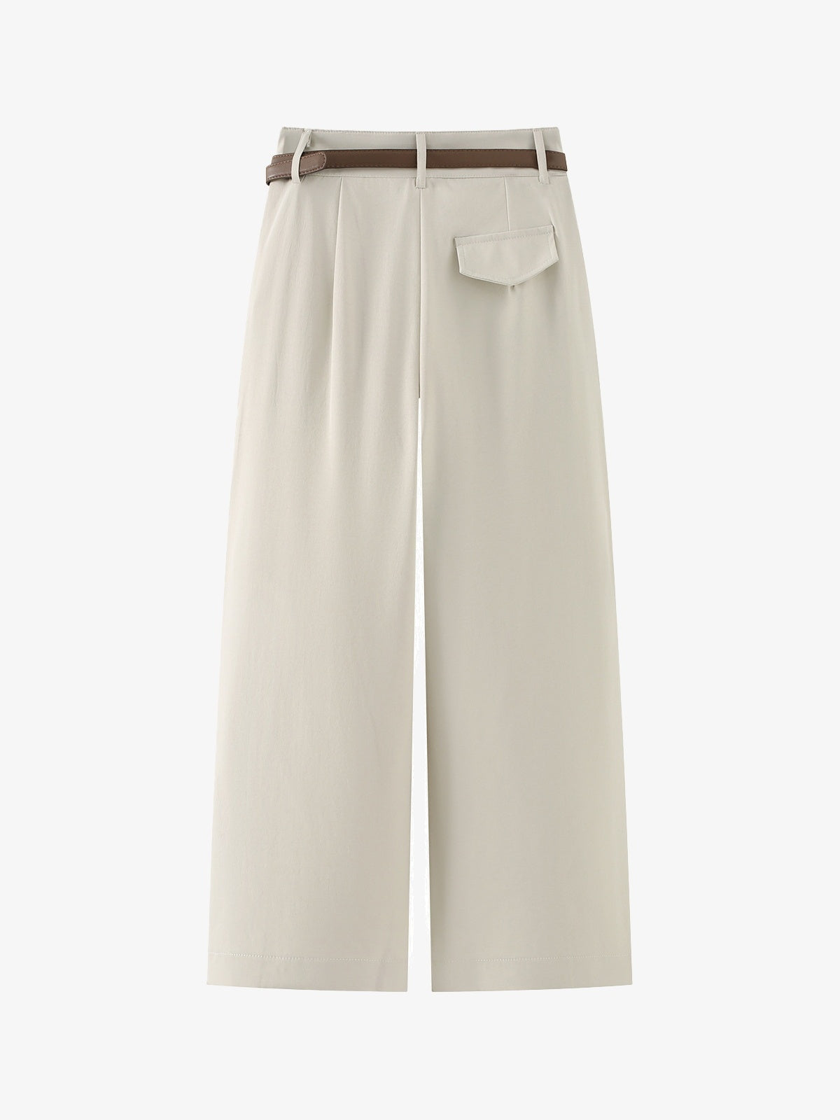 Livia Belted Straight-Leg Trousers