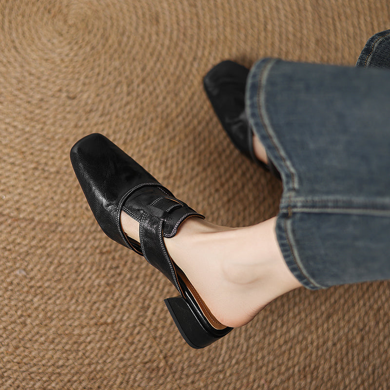Sierra Genuine Leather Mules