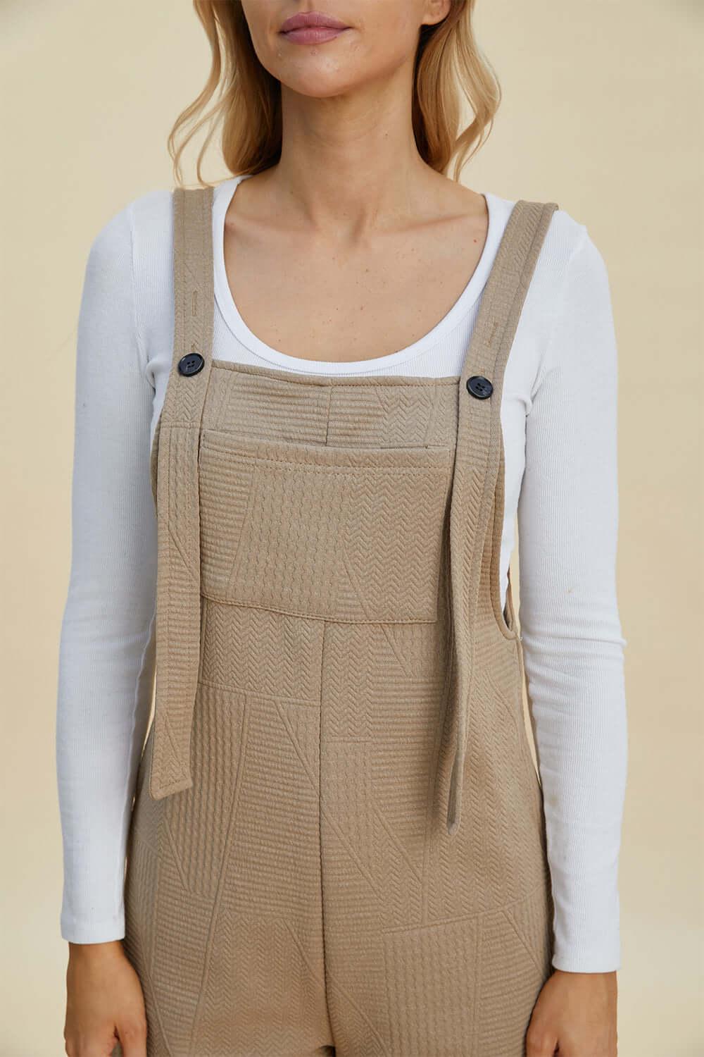 Rowena Textured Sleeveless Romper