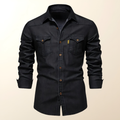 Ansel Denim Polo Shirt