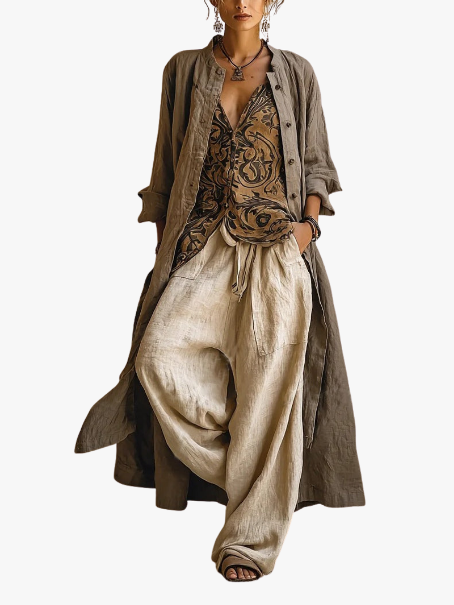 Ithaca Three-Piece Linen Set