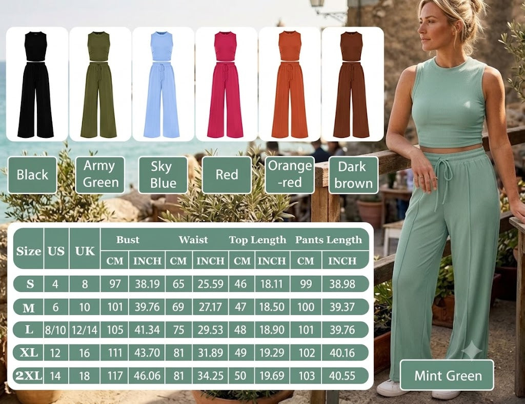 Sonia Casual Two-Piece Trouser Set