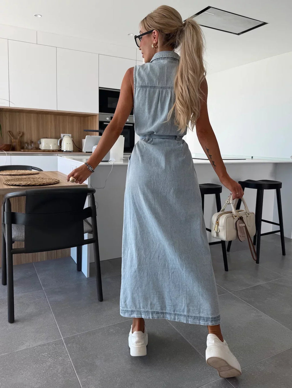 Isabelle Maxi Denim Dress