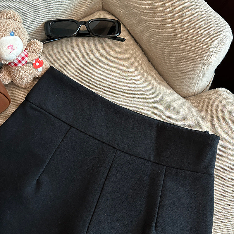 Blair Double-Breasted Wool Skort