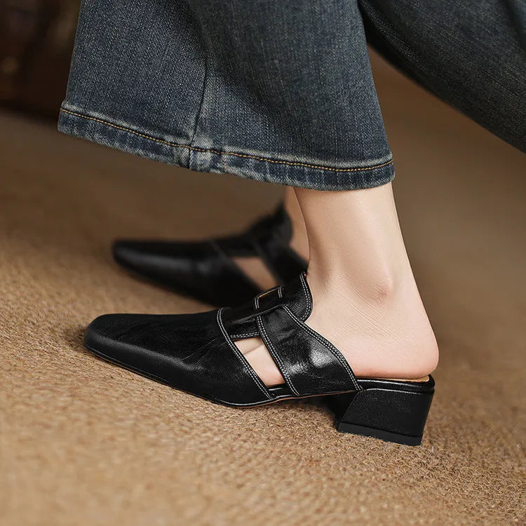 Sierra Genuine Leather Mules