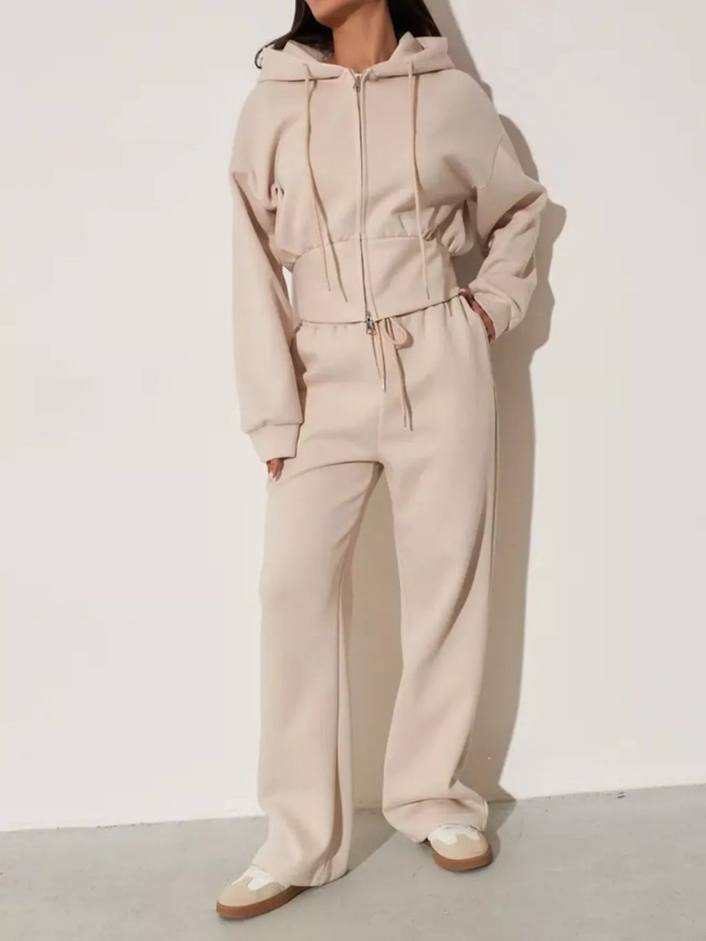 Xandra Hoodie & Wide-Leg Trouser Set