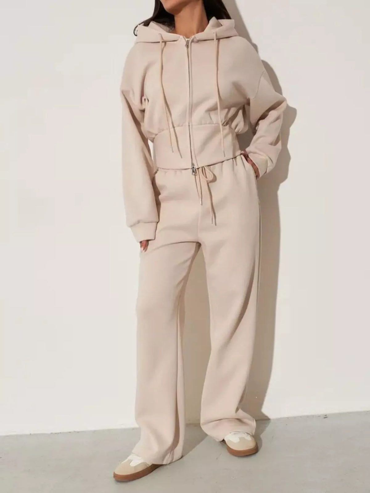 Xandra Hoodie & Wide-Leg Trouser Set