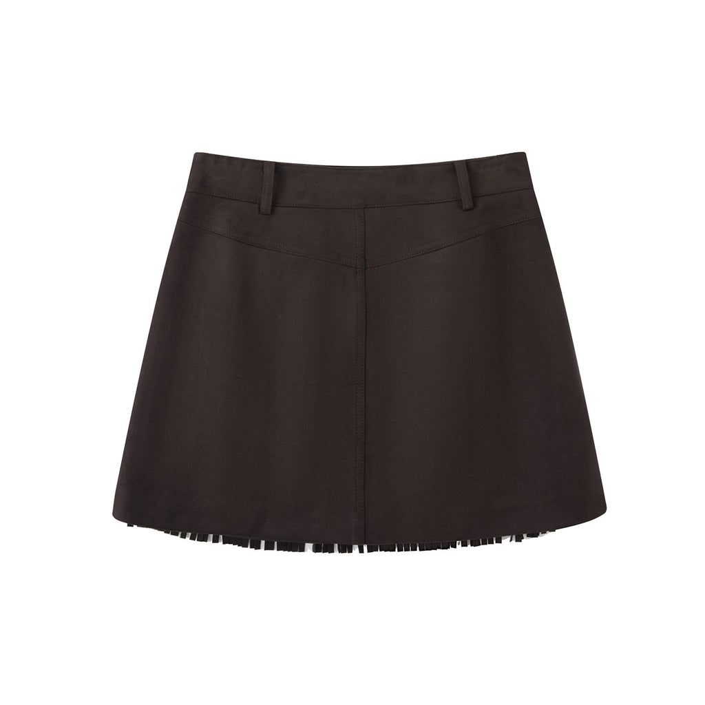 Frida Tassel A-Line Mini Skirt