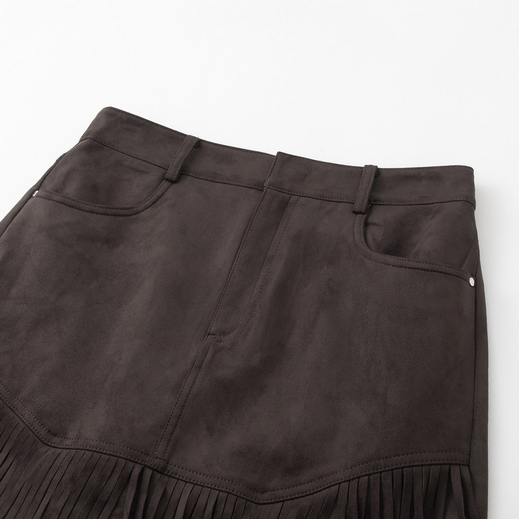 Frida Tassel A-Line Mini Skirt