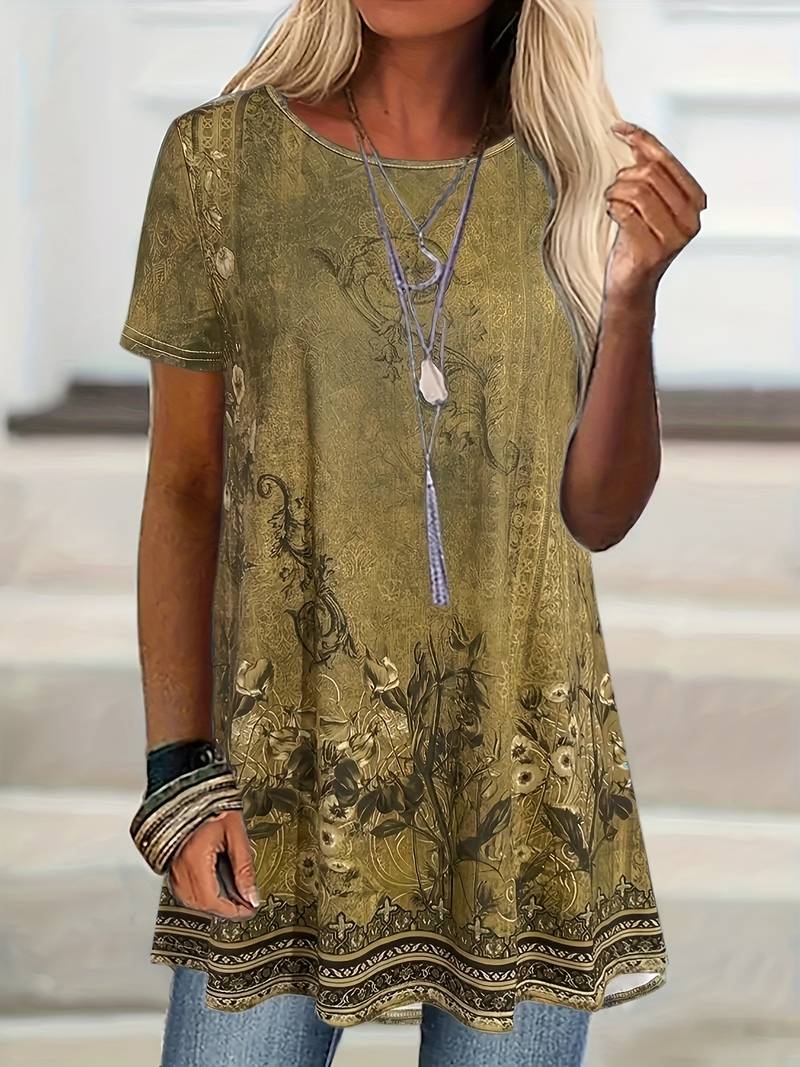 Abhishani Floral Loose-Fit T-Shirt