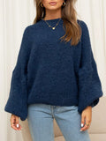 Ronia Drop-Shoulder Crew Sweater