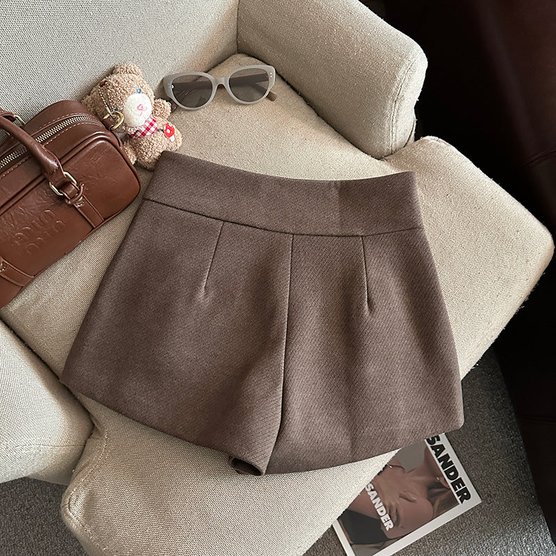 Blair Double-Breasted Wool Skort