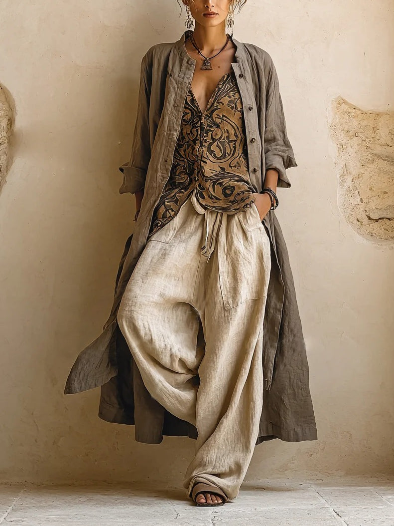 Ithaca Three-Piece Linen Set