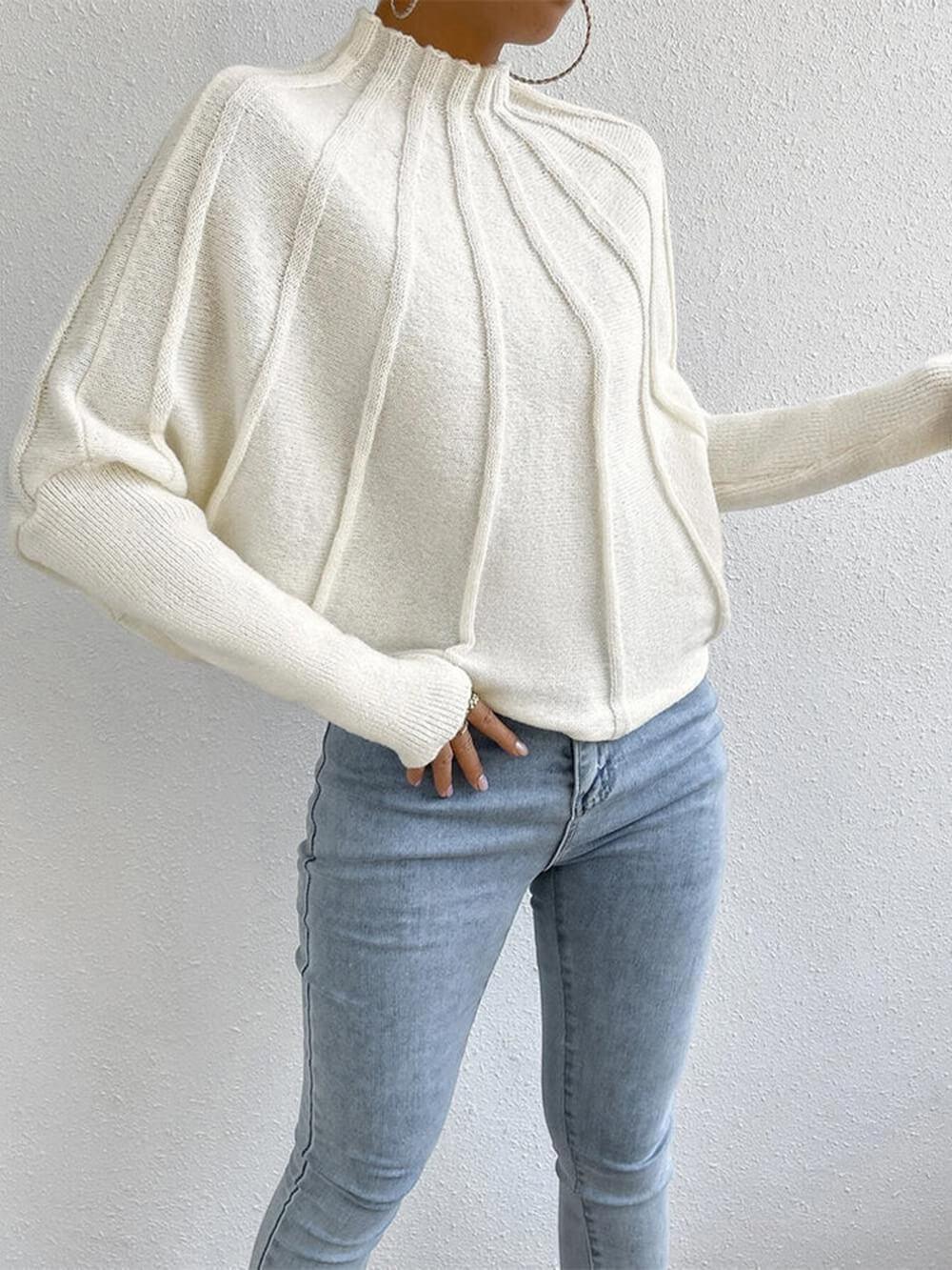 Simone Relaxed Dolman-Sleeve Sweater