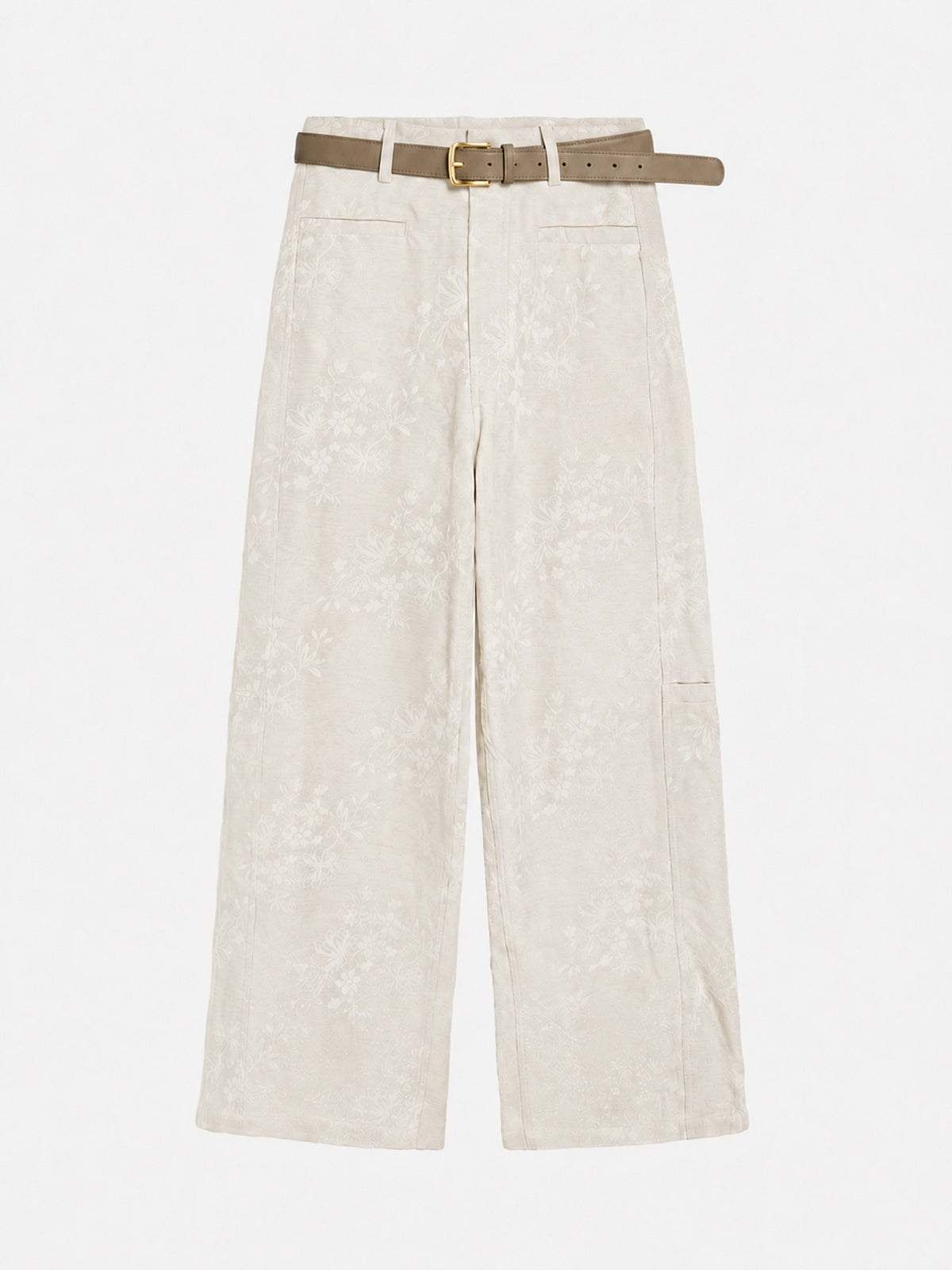 Freya Lurex Jacquard Wide-Leg Pants