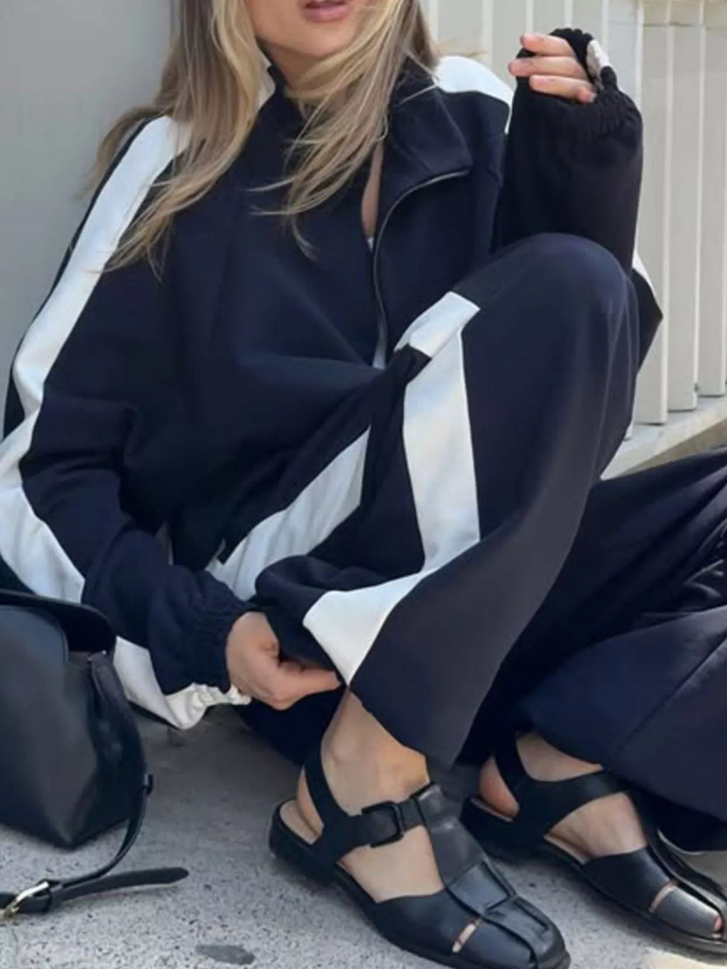 Xara Zip-Front Sport Two-Piece Set