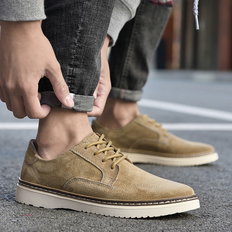 Landon Suede Casual Derby Shoes