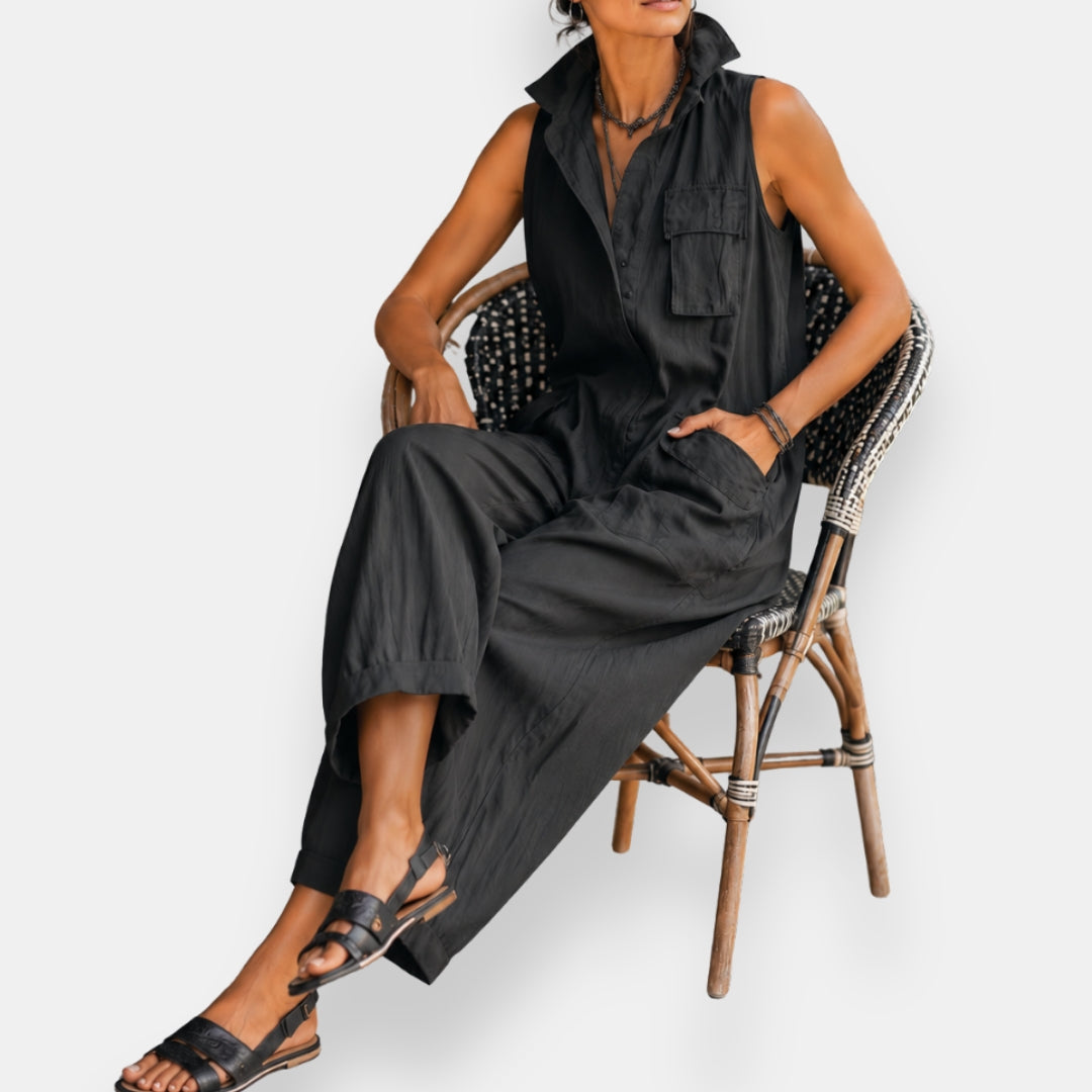 Garvin Sleeveless Oversized Jumpsuit