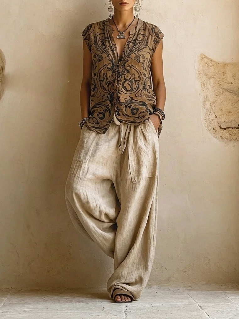 Ithaca Three-Piece Linen Set