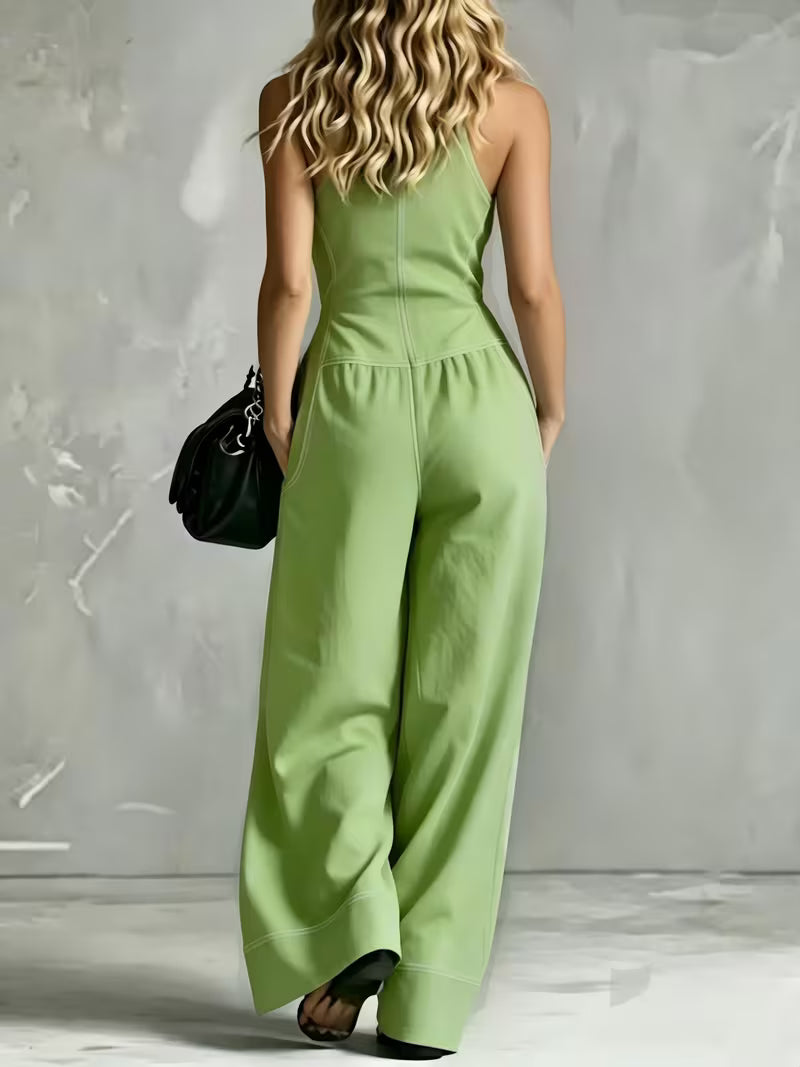 Bryana Striped Patchwork Jumpsuit