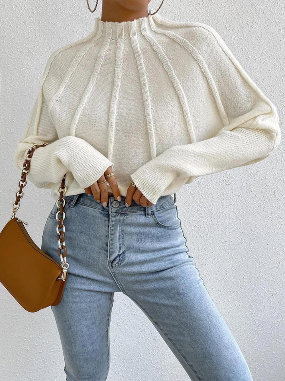 Simone Relaxed Dolman-Sleeve Sweater