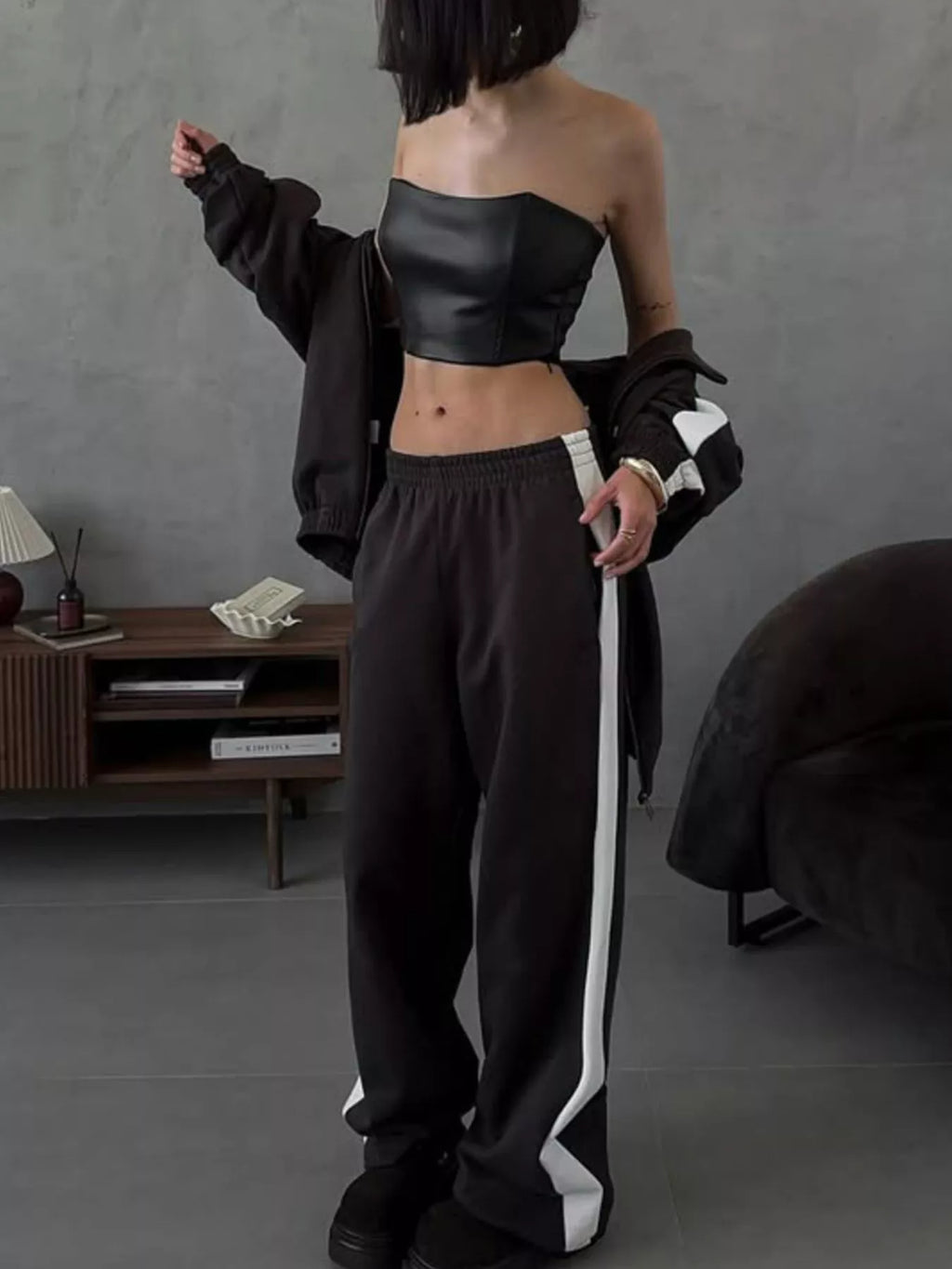 Xara Zip-Front Sport Two-Piece Set