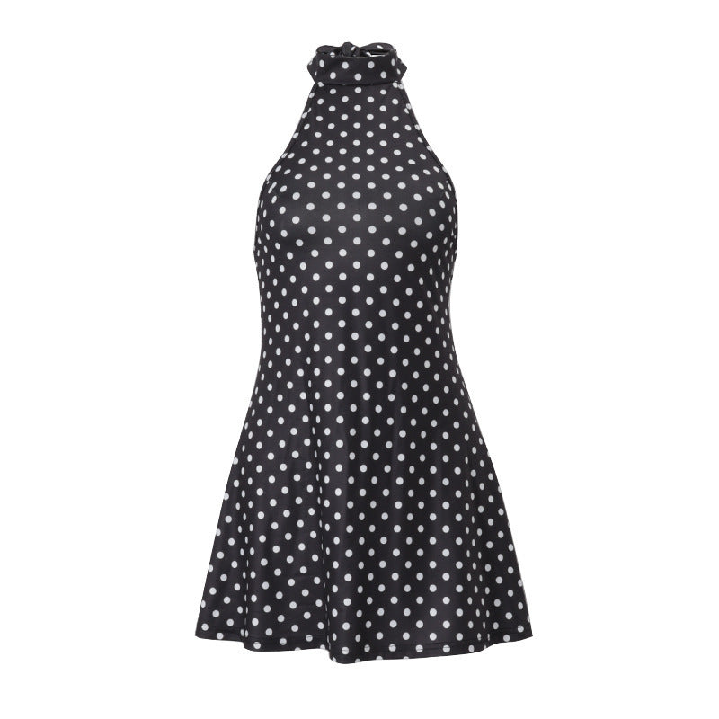 Neve Backless Print Mini Dress