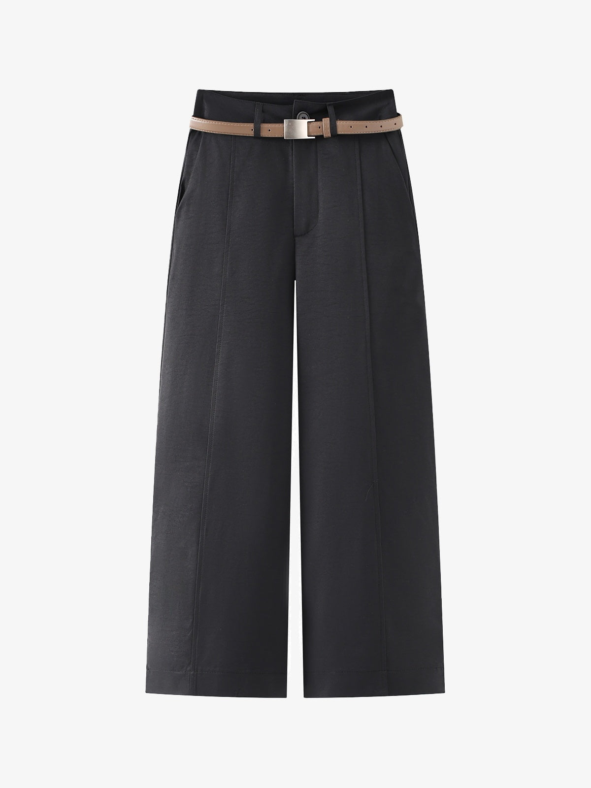 Livia Belted Straight-Leg Trousers