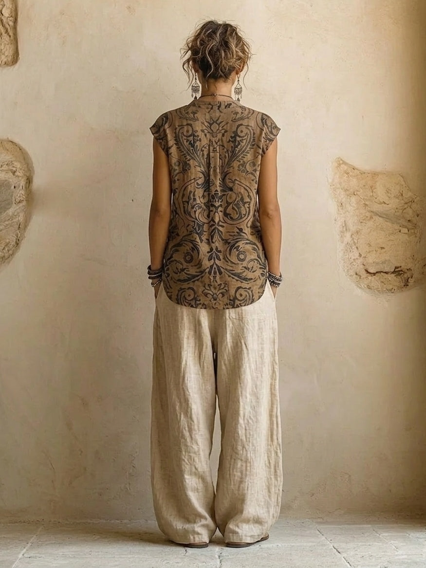 Ithaca Three-Piece Linen Set