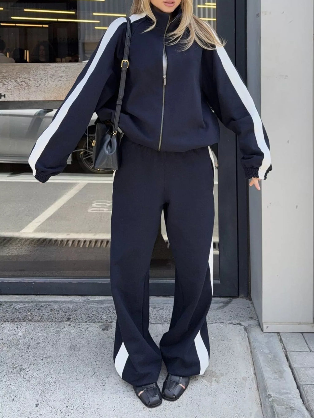 Xara Zip-Front Sport Two-Piece Set